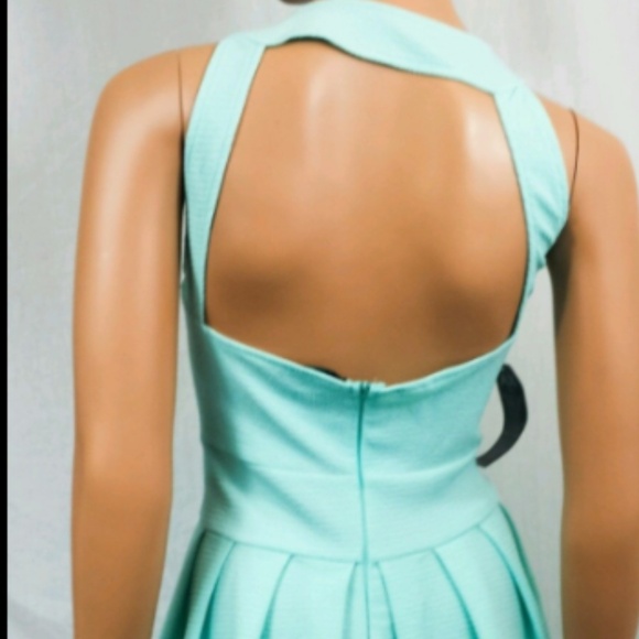 New Soft aqua dress  AX Paris Size 8 US - Picture 4 of 5